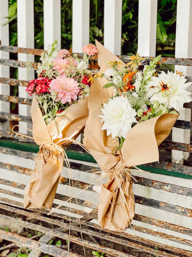 Two flower bouquets