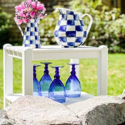Blue Checkered with MacKenzie-Childs