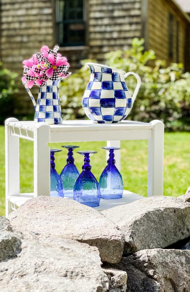 Blue Checkered with MacKenzie-Childs