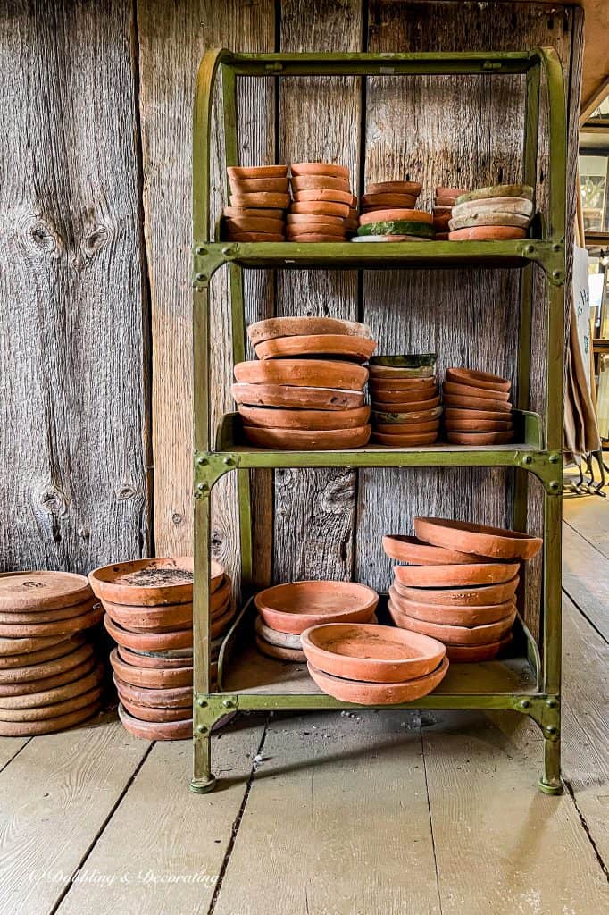 Terracotta Pots at Snug Harbor Farm Maine