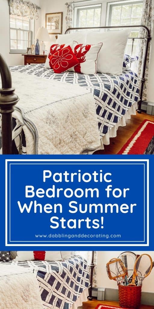 Patriotic Bedroom for When Summer Starts!