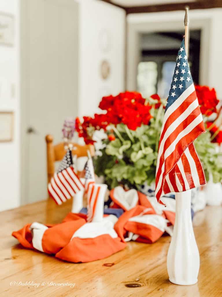 Vintage Style Patriotic Centerpiece