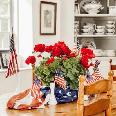 Vintage Style Patriotic Centerpiece
