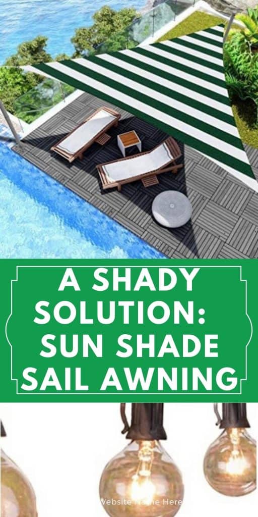 A Shady Solution: Sun Shade Sail Awning