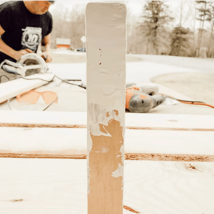 A person working on a table