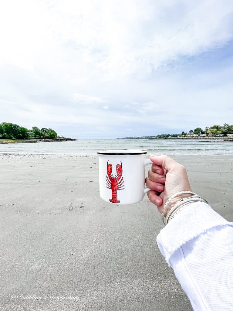 thrifted lobster mug