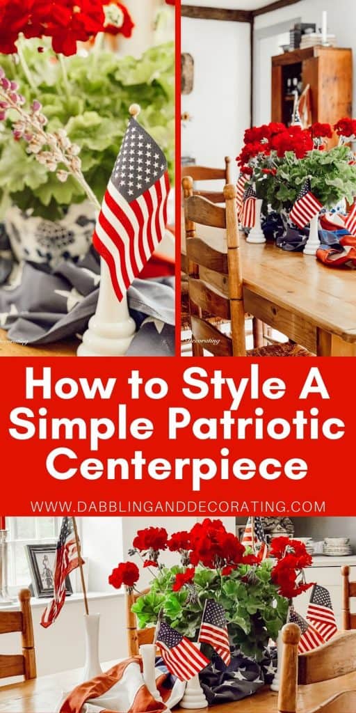 How to Style A Vintage Style Patriotic Centerpiece