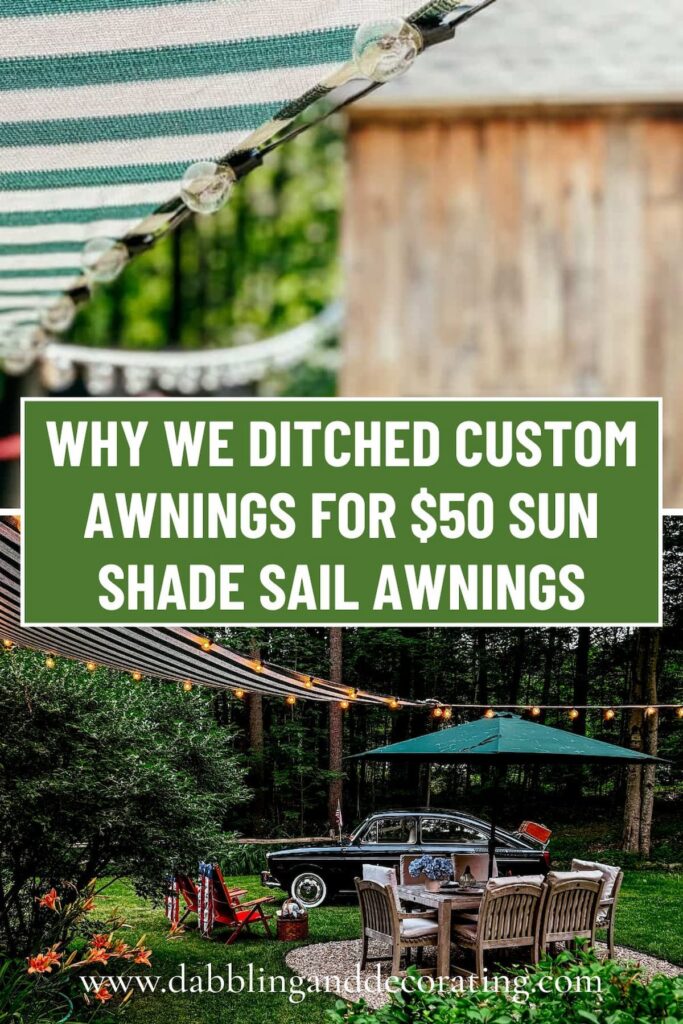 Why We Ditched Custom Awnings for $50 Sun Shade Sail Awnings