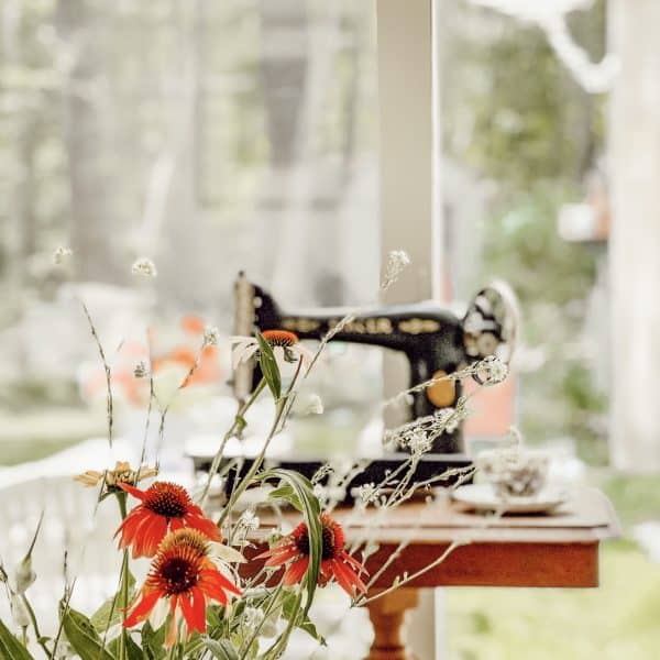 Vintage Sewing Machine Repurposed