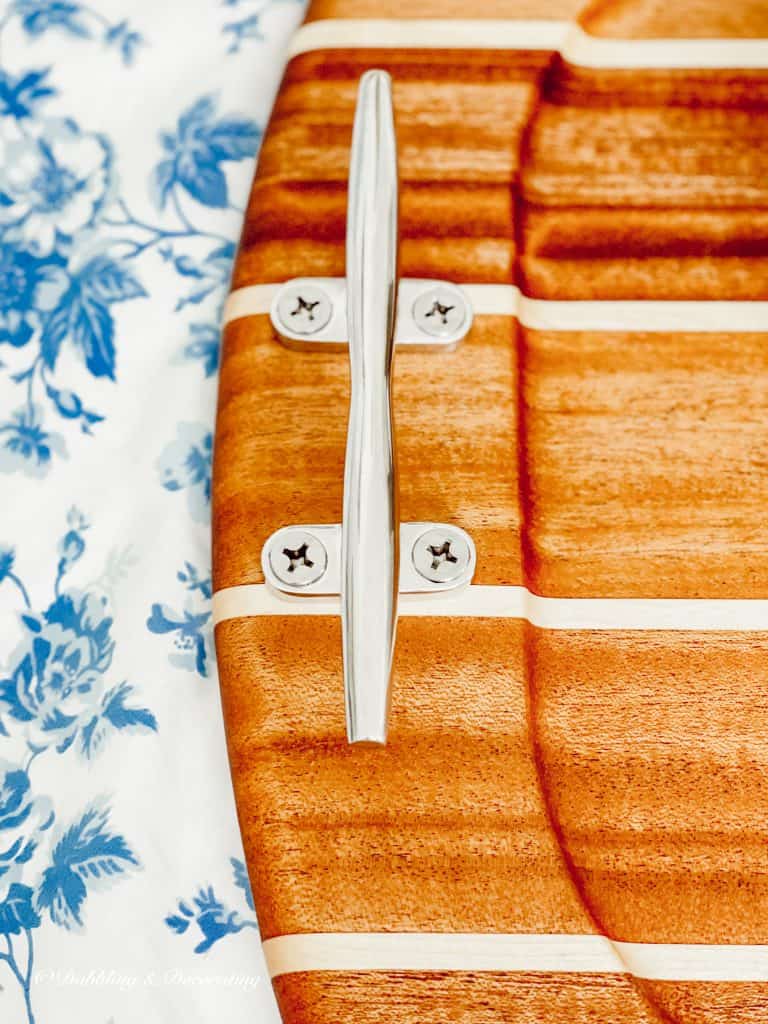 My Favorite Nautical Serving Tray with stainless steel Handles
