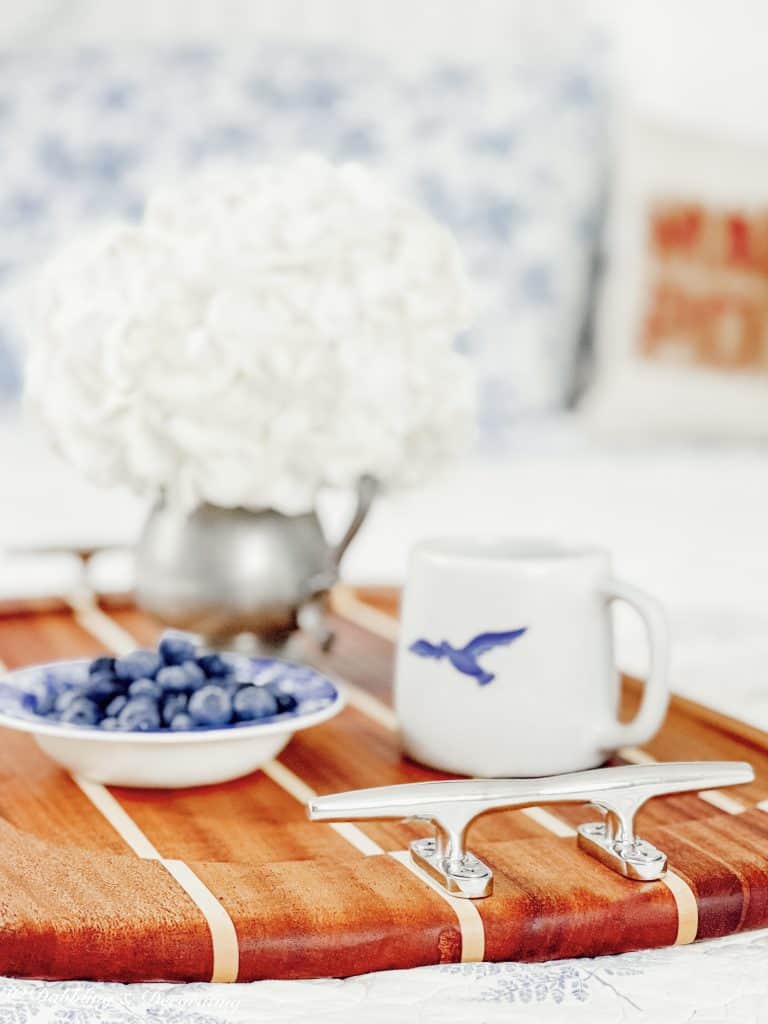 My Favorite Nautical Serving Tray with Handles