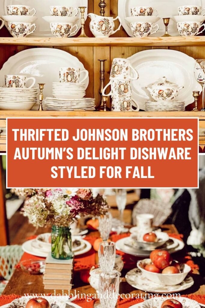Johnson Brothers Autumn’s Delight- A Thrifted Dishware Set Perfect for Fall?