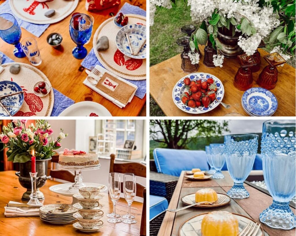 Vintage and Antique Glassware Guide: Colors, Collecting, and Styling Tips Collage