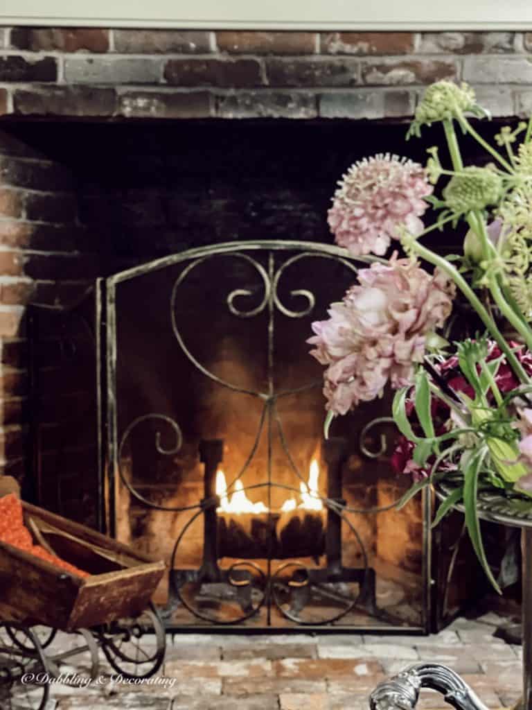 Fire in the Fireplace