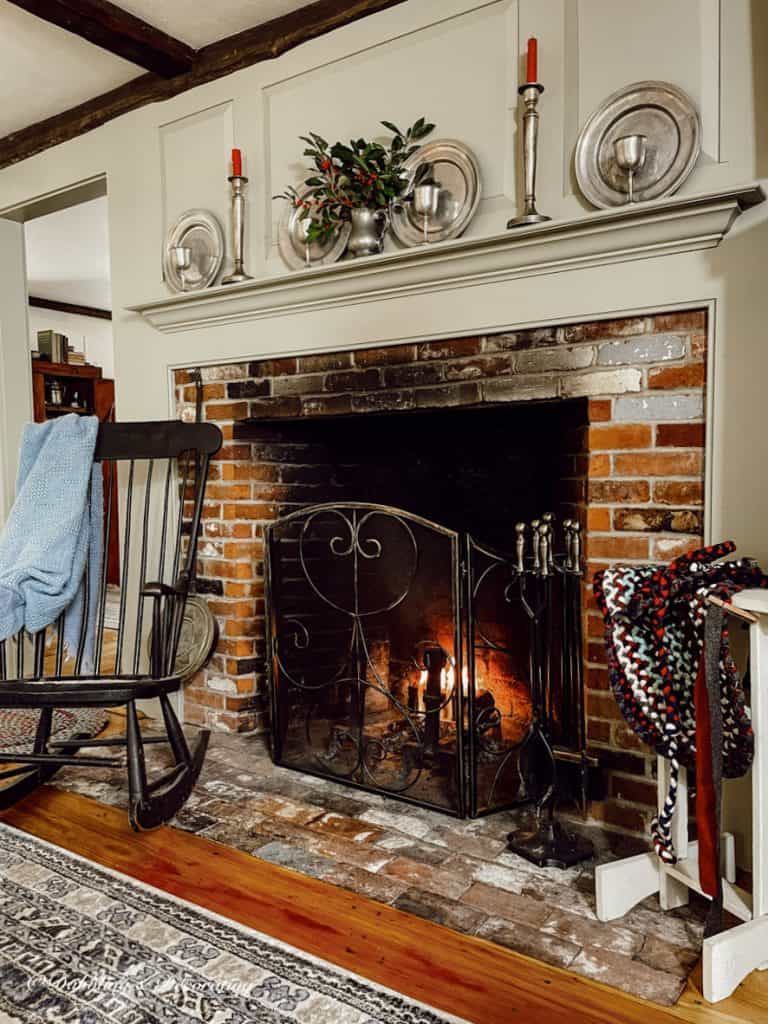 Colonial House Designs Fireplace and Mantel