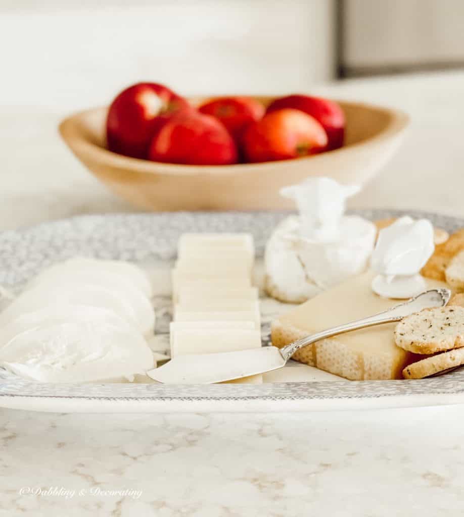 Cheese Platter and Apples