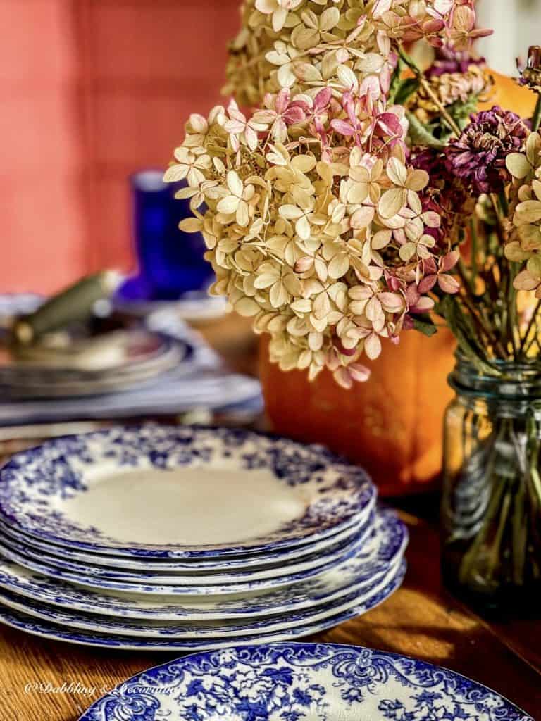October Blue and White Dishes