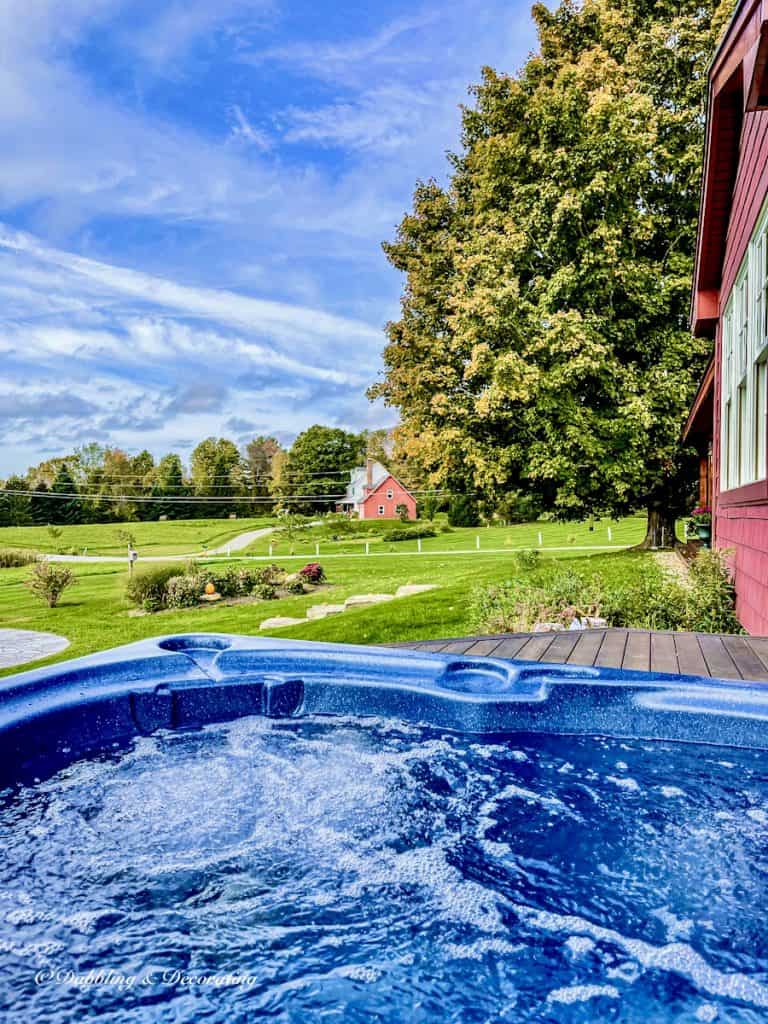 Vermont Foliage from Hot Tub