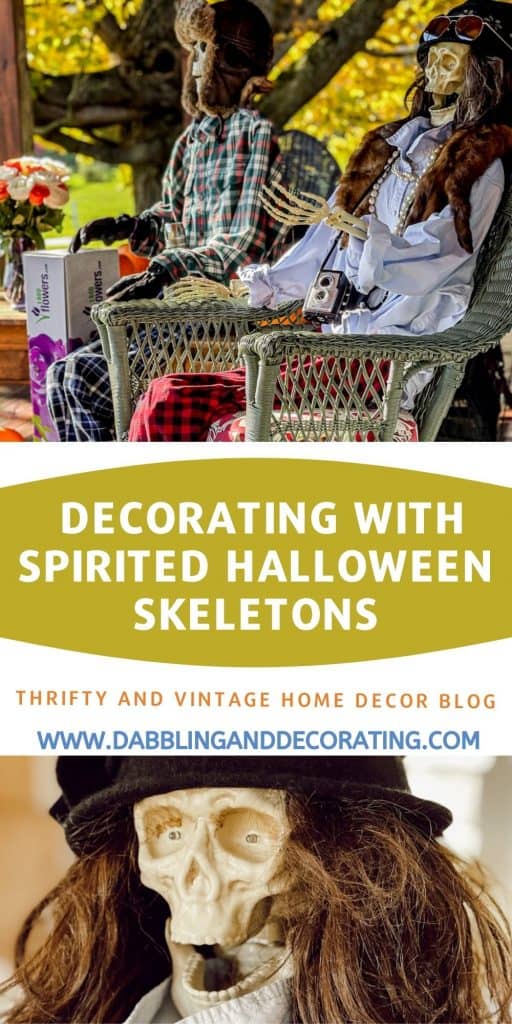 Decorating with spirited Halloween Skeletons