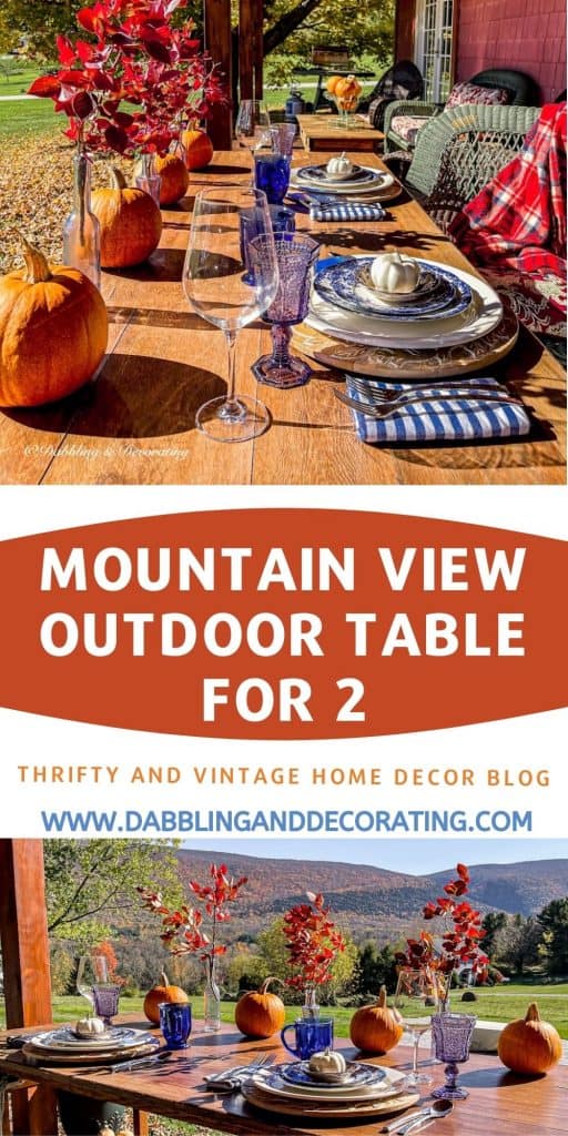 Mountain View Outdoor Table for 2
