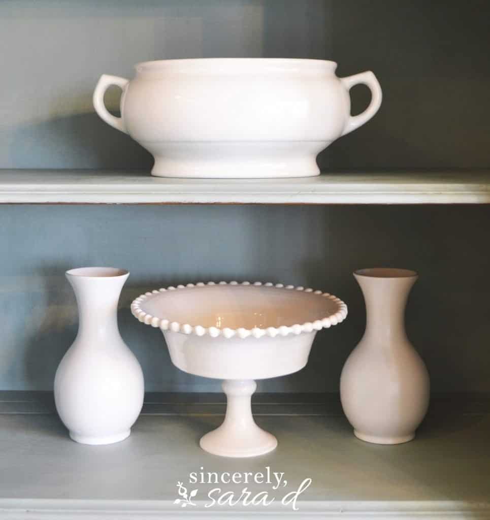 Spray Paint Thrift Store makeovers dishes.