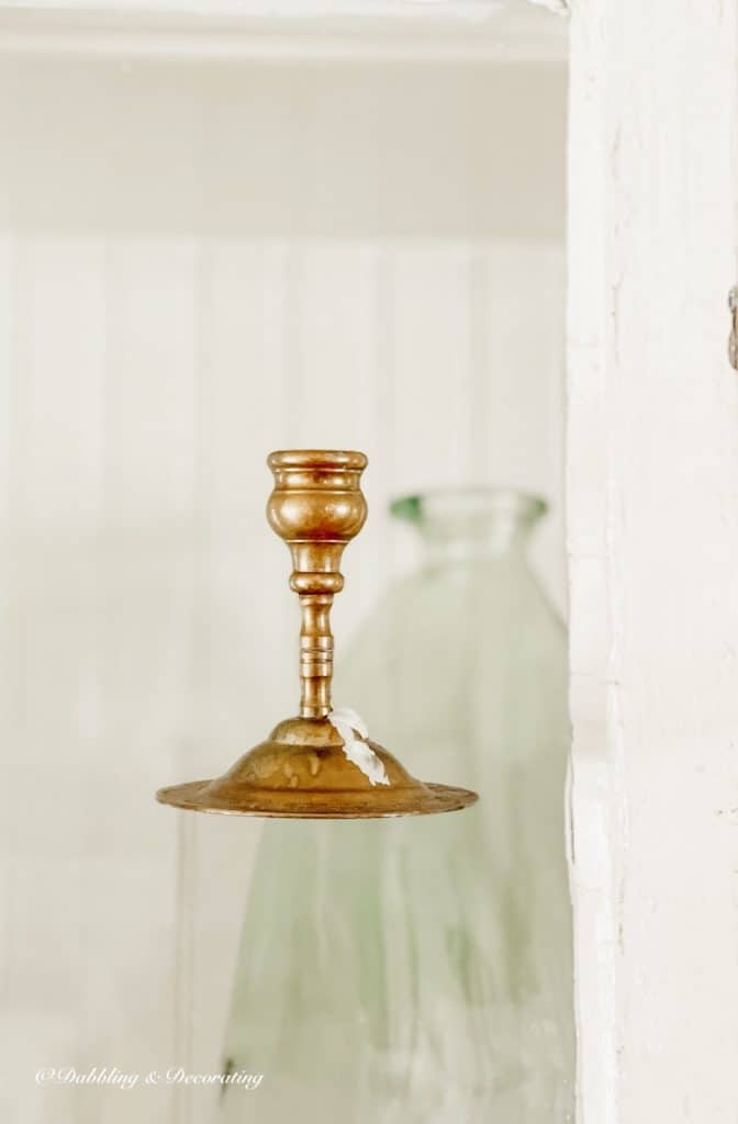 vintage brass candlestick