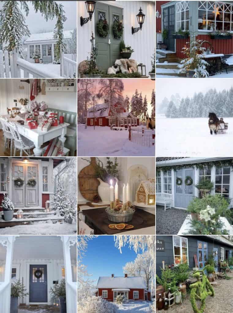 vintage Christmas decor Homes in Sweden on Instagram