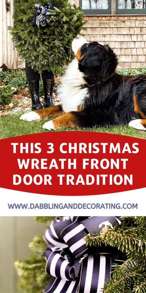 This 3 Christmas Wreath Front Door Tradition