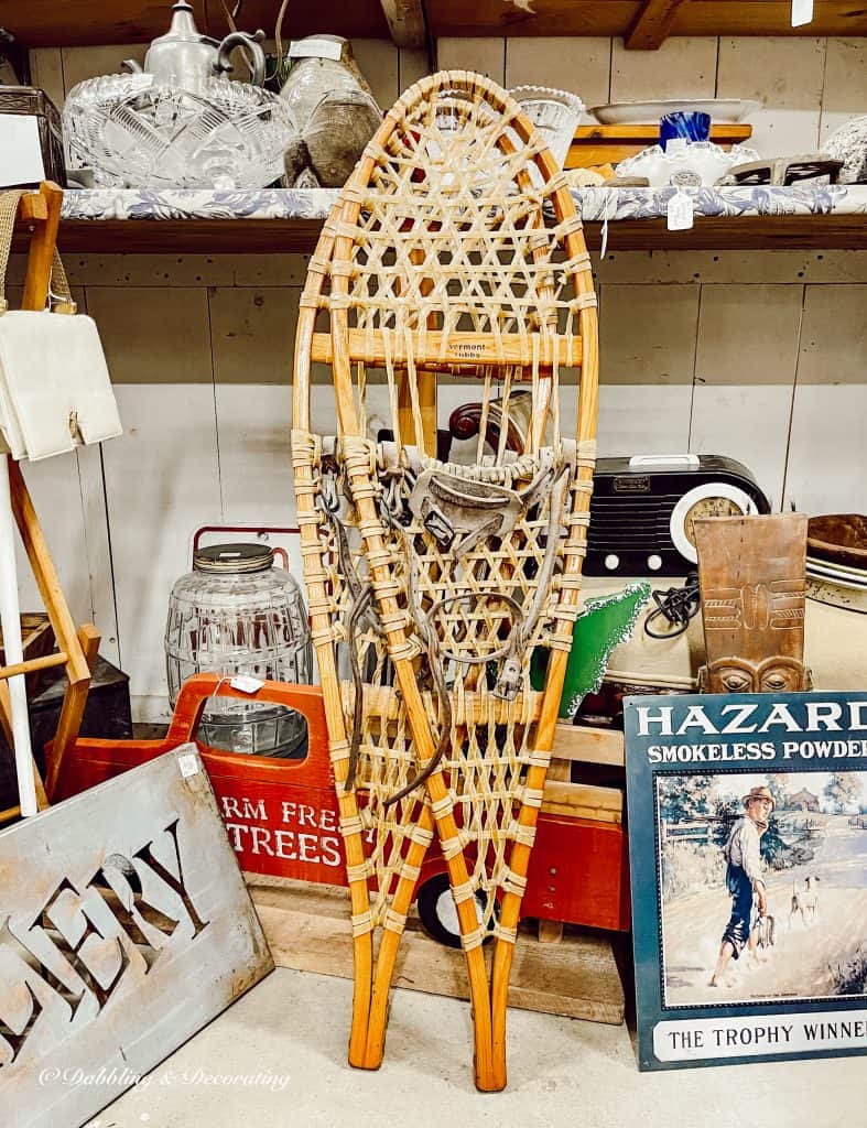 Vintage snowshoes