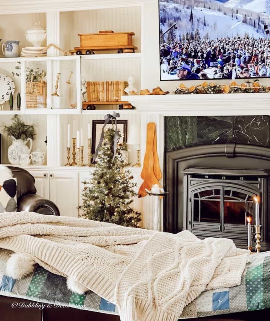 Cozy Ski Lodge Fireplace | Get the Look