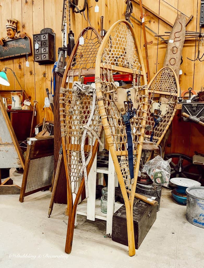 Vintage snowshoes