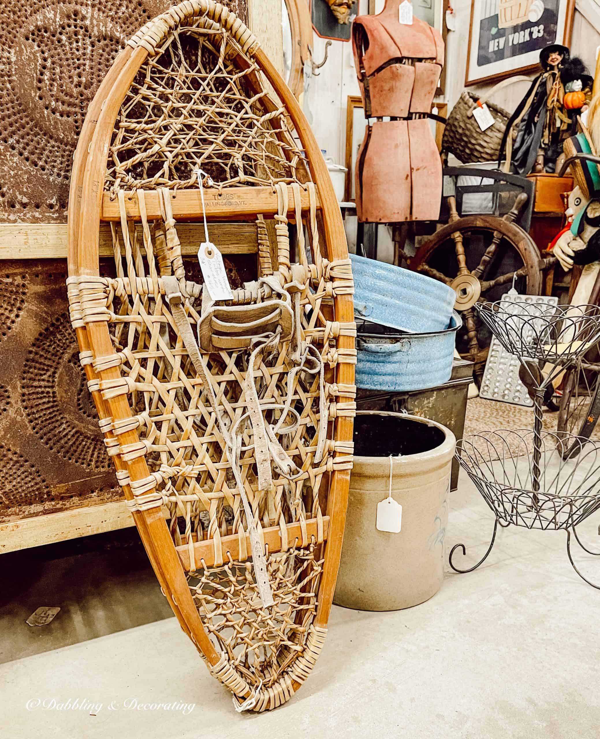 Vintage snowshoes