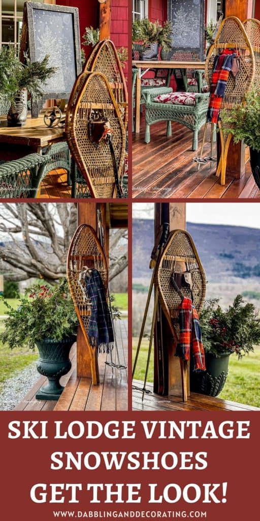 Ski Lodge vintage sNowshoes Get the look!