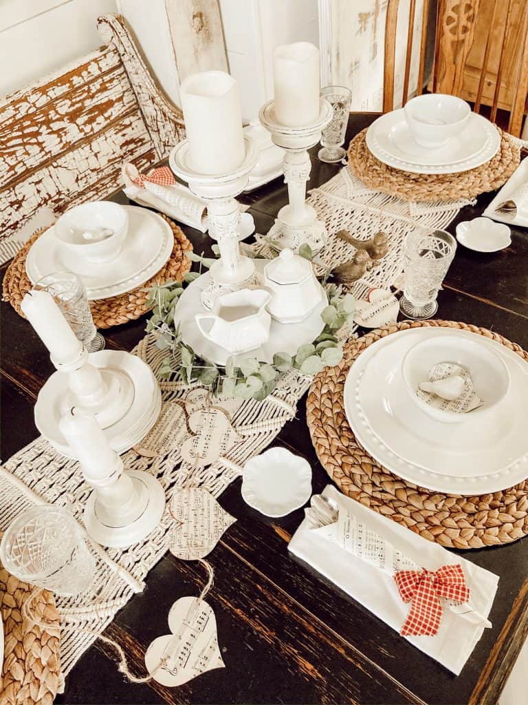 Vintage Inspired Valentine's Day Table