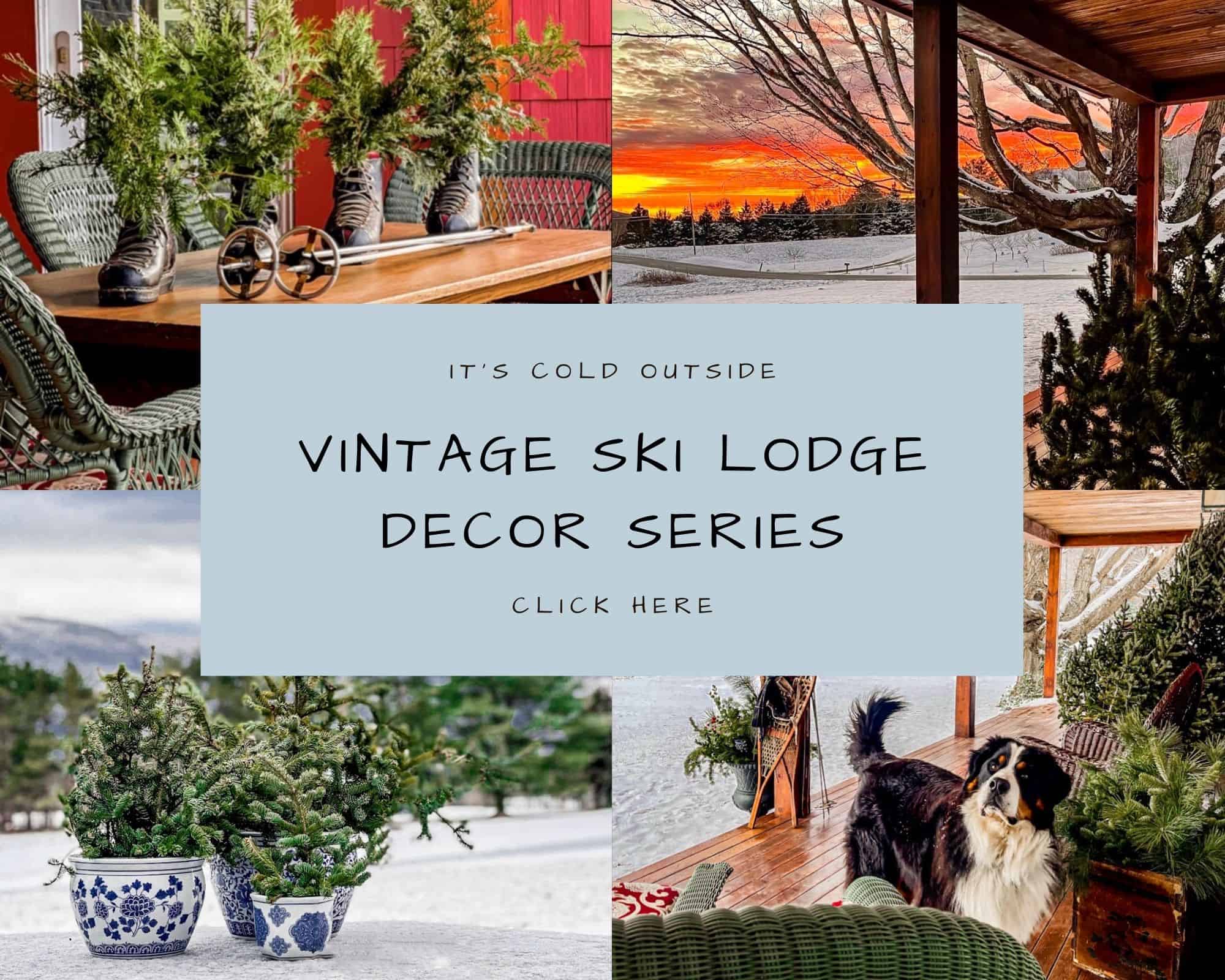 Vintage Ski Lodge Decor Series