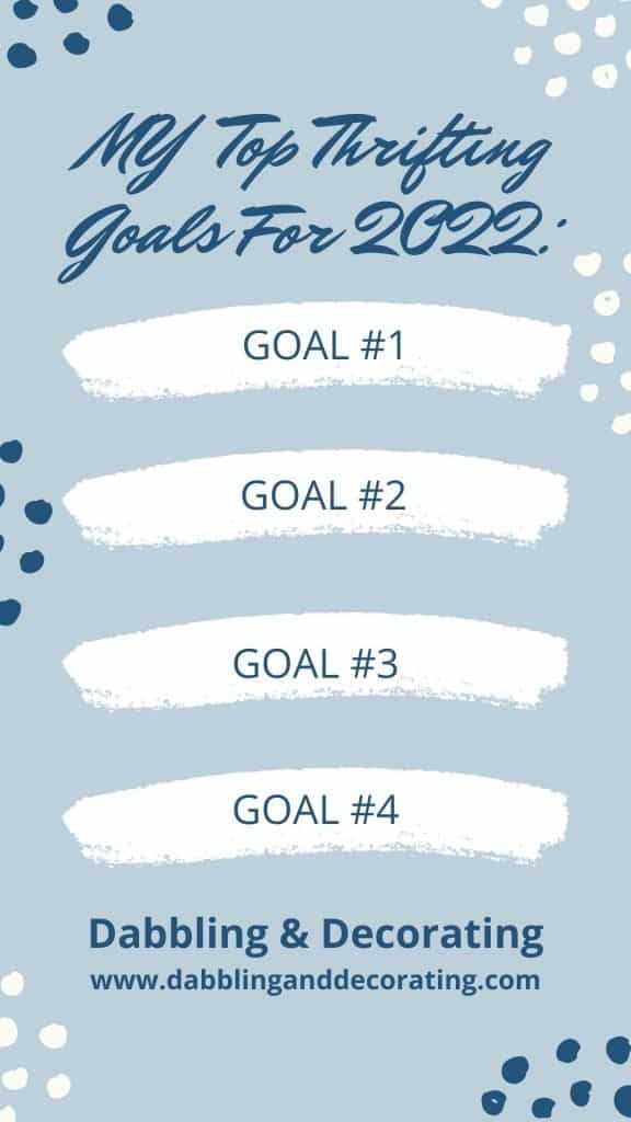 4 Top Thrifting Goals Template to Download