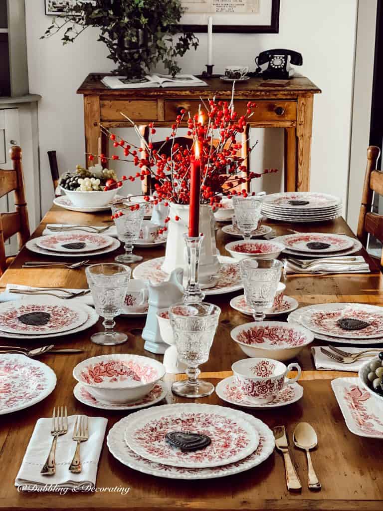 Romantic Table Setting Pretty in Pink