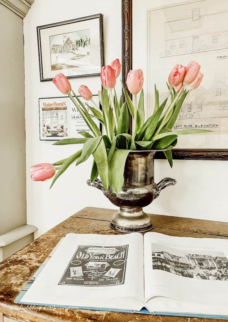 Pink Tulips in Vase