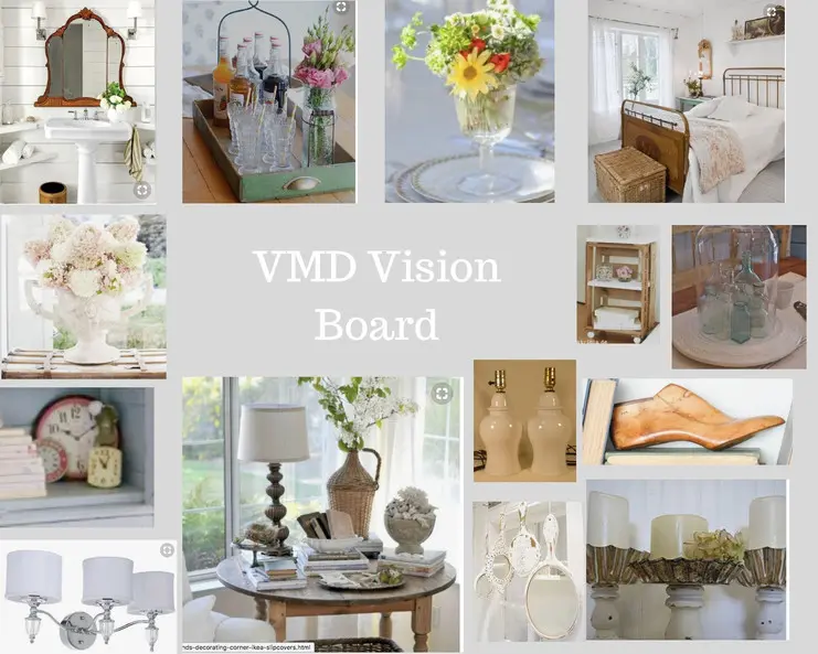 What is thrifting Vision Board for 4 top thrifting goals.