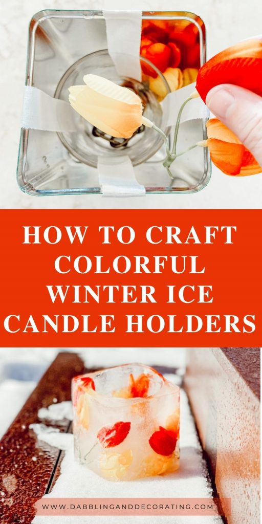 How to Craft Colorful Ice Candle Holders