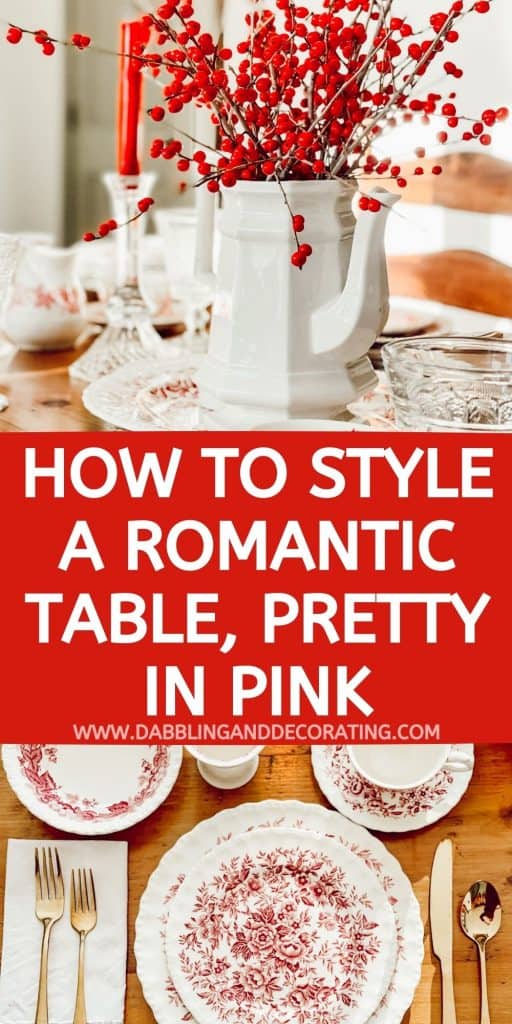How to Style a Romantic Table, Pretty in Pink