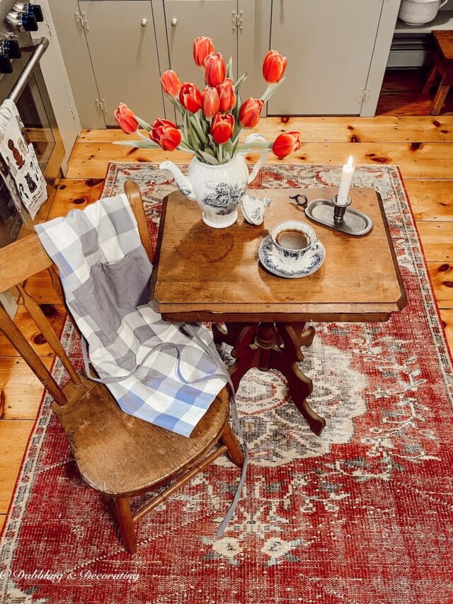 Vintage Rug in Country Kitchen