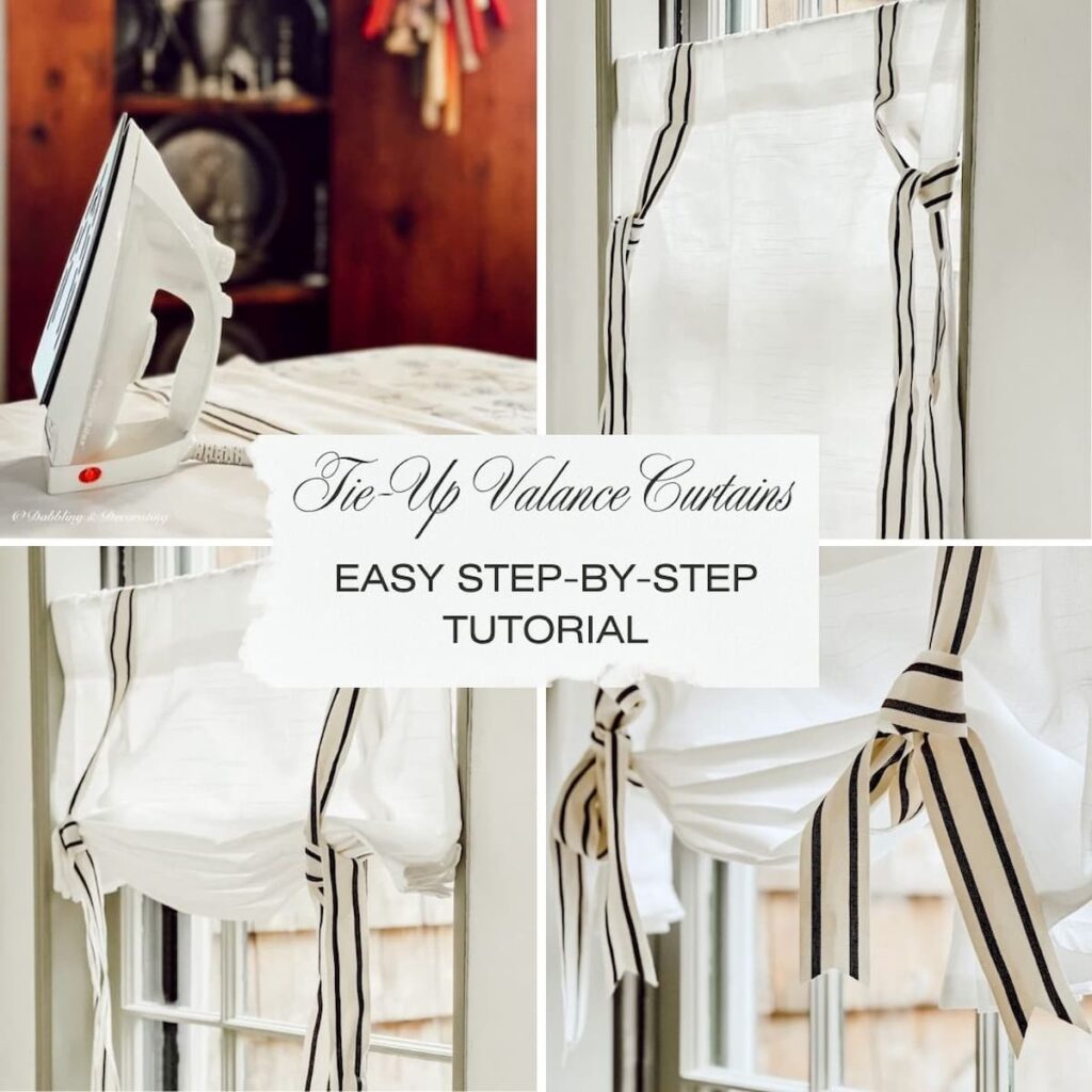 Easy Step-by-Step Tutorial: Tie-Up Valance Curtains