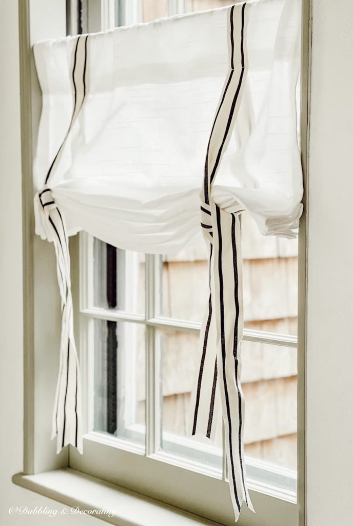 How to Fold and Hang Tie-Up Valance Curtains