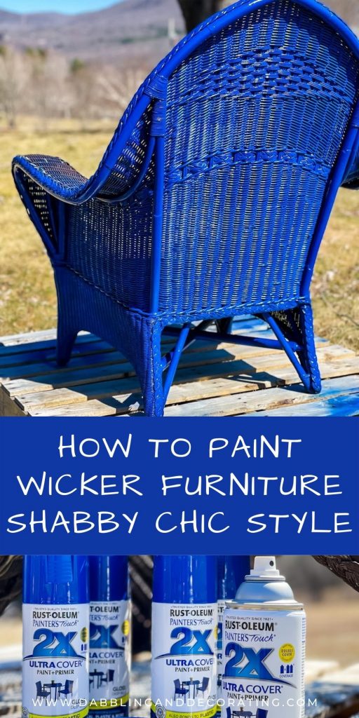 How to Paint Wicker Furniture Shabby Chic Style