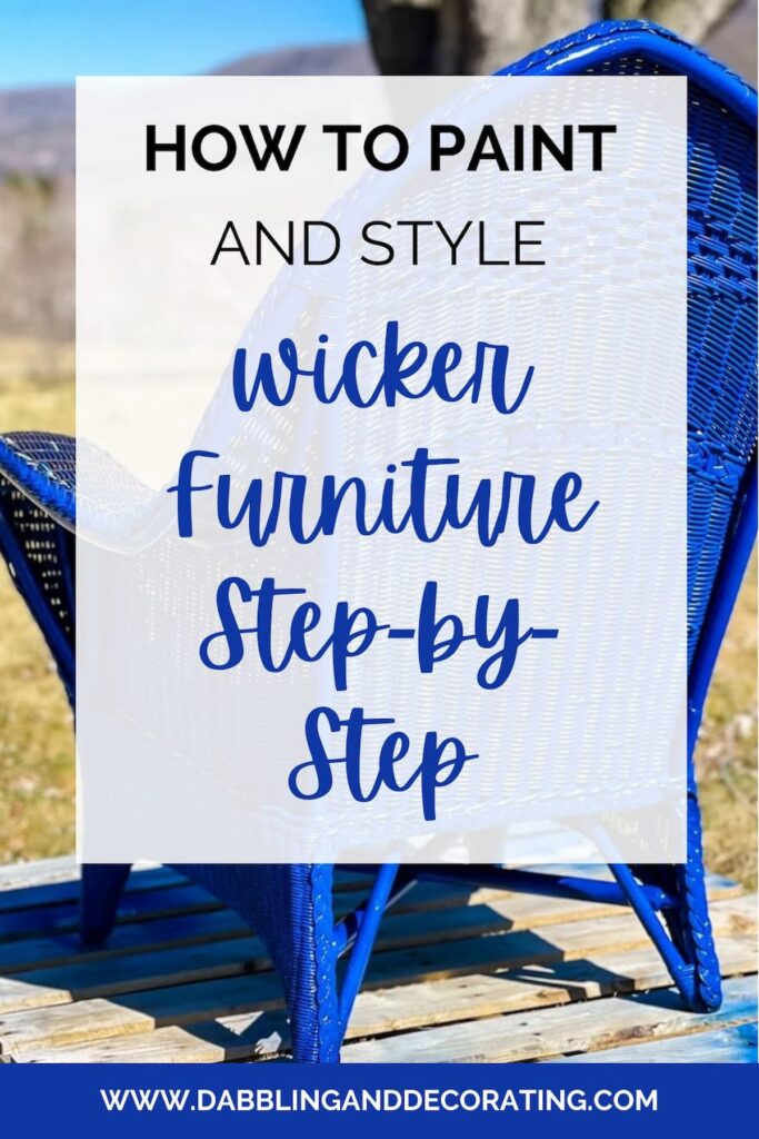 How to Paint and Style Wicker Furniture Step-by-Step