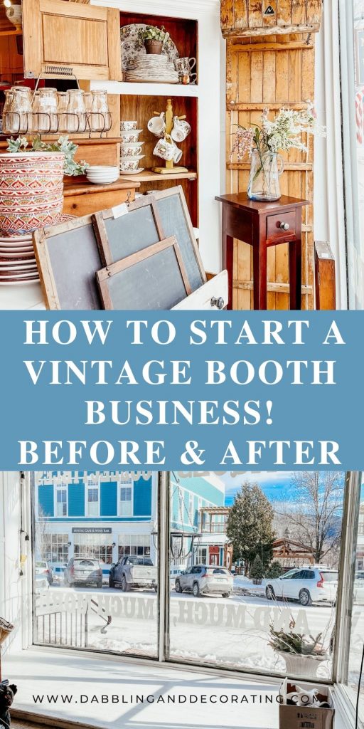 How to Start a Vintage Booth Business! Before & After
