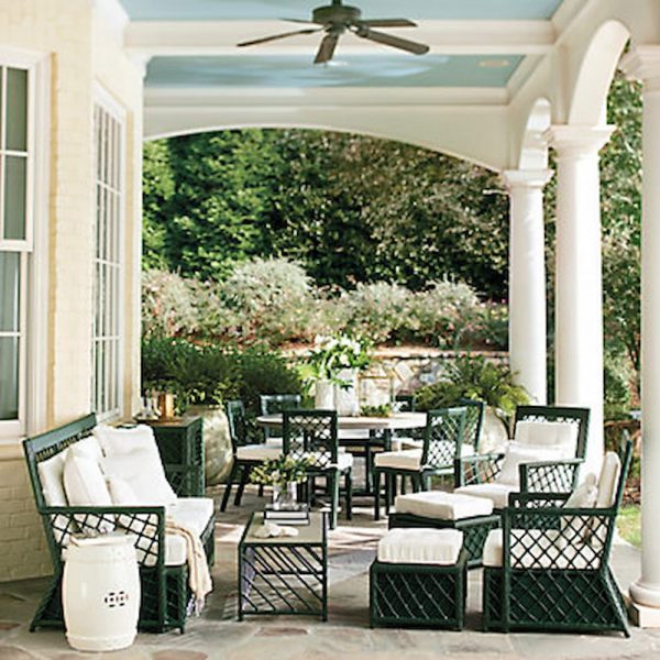 Wicker Furniture Spring Back Porch Ideas Dabbling & Decorating