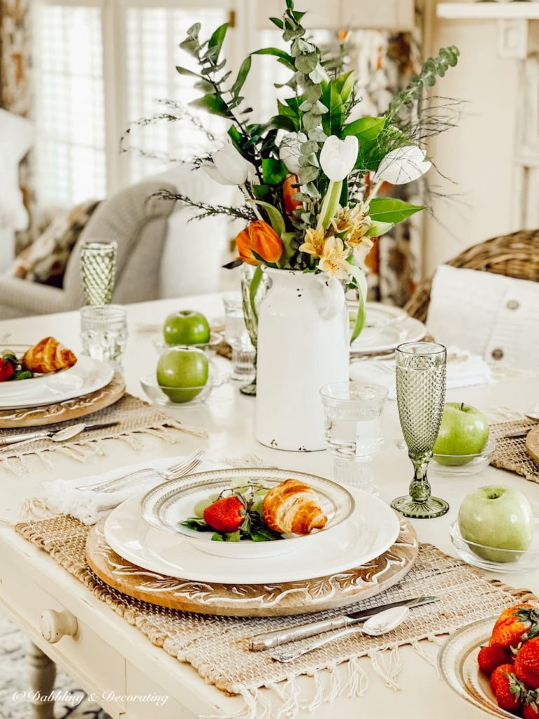 Spring Table Setting Ideas _ Green with Envy