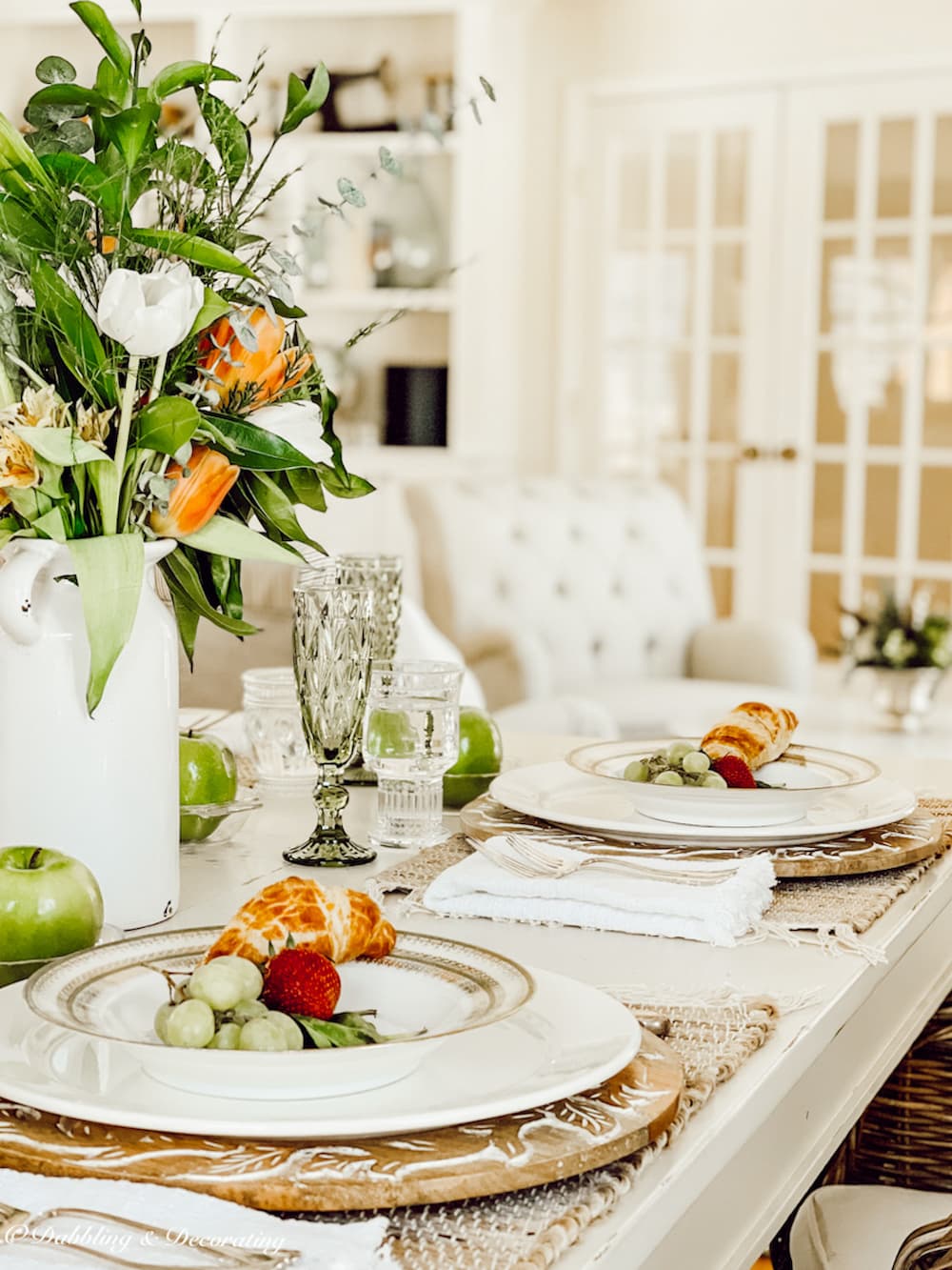Spring Table Setting Ideas | Green with Envy